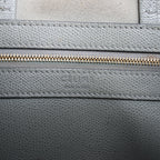 CELINE Cabas Vertical Small Leather 2Way Handbag in Gray