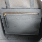 CELINE Cabas Vertical Small Leather 2Way Handbag in Gray