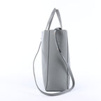 CELINE Cabas Vertical Small Leather 2Way Handbag in Gray