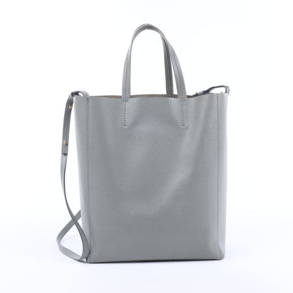 Petit sac à main vertical en cuir gris CELINE