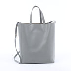 CELINE Cabas Vertical Small Leather 2Way Handbag in Gray