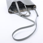 CELINE Cabas Vertical Small Leather 2Way Handbag in Gray
