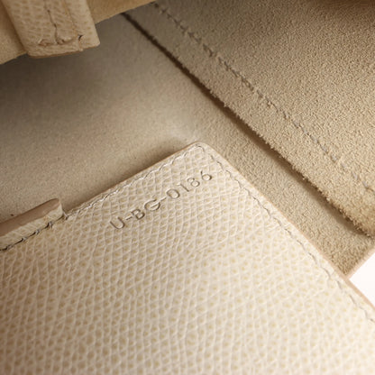 Celine Vertical Cabas Phantom Small Leather 2Way Shoulder Bag in White