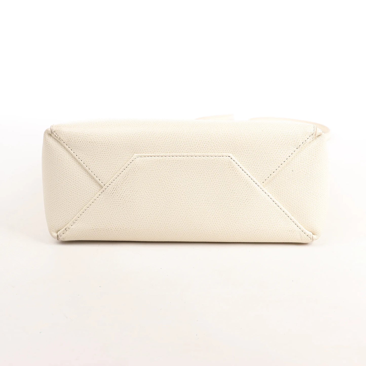 Celine Vertical Cabas Phantom Small Leather 2Way Shoulder Bag in White