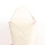 Celine Vertical Cabas Phantom Small Leather 2Way Shoulder Bag in White
