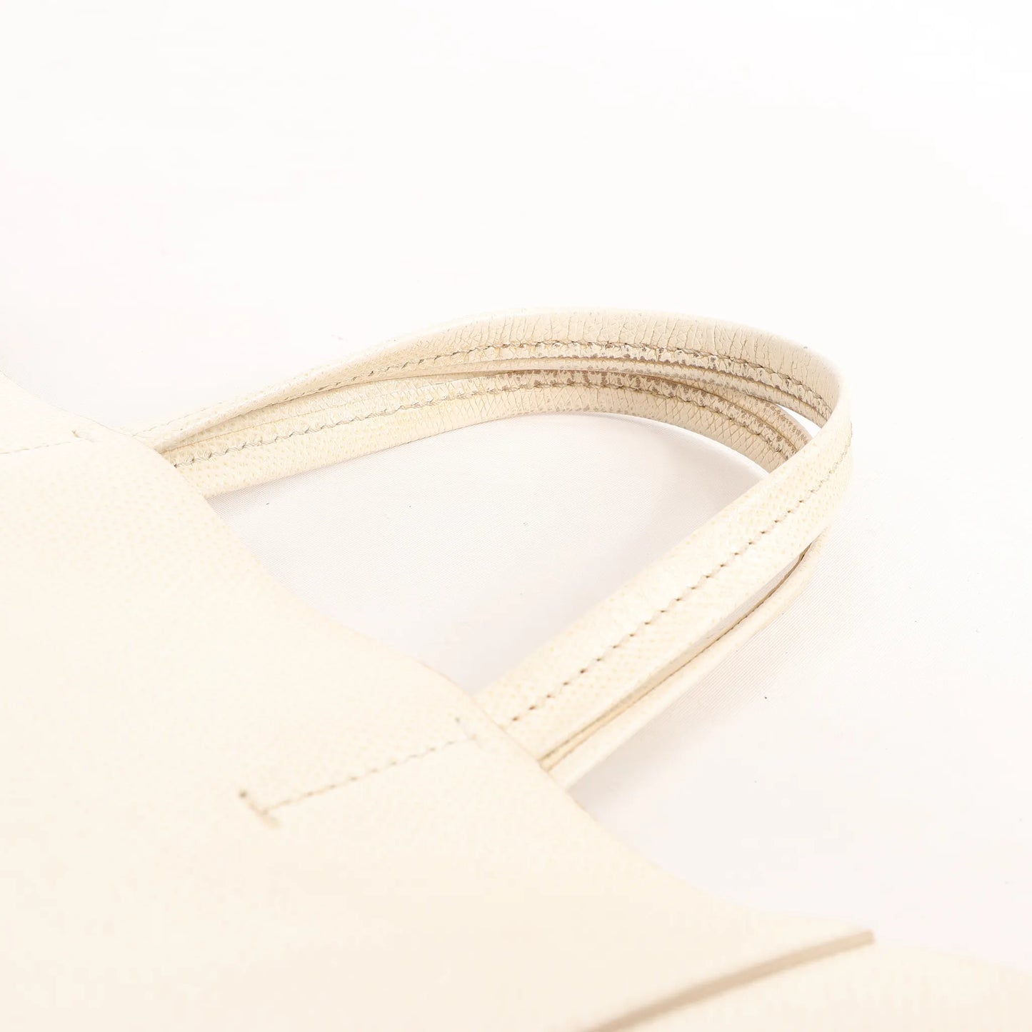 Celine Vertical Cabas Phantom Small Leather 2Way Shoulder Bag in White