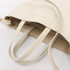 CELINE Cabas Vertical Small Leather 2Way Handbag in White