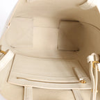 CELINE Cabas Vertical Small Leather 2Way Handbag in White