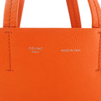 CELINE Cabas Vertical Small Leather 2Way Handbag in Orange