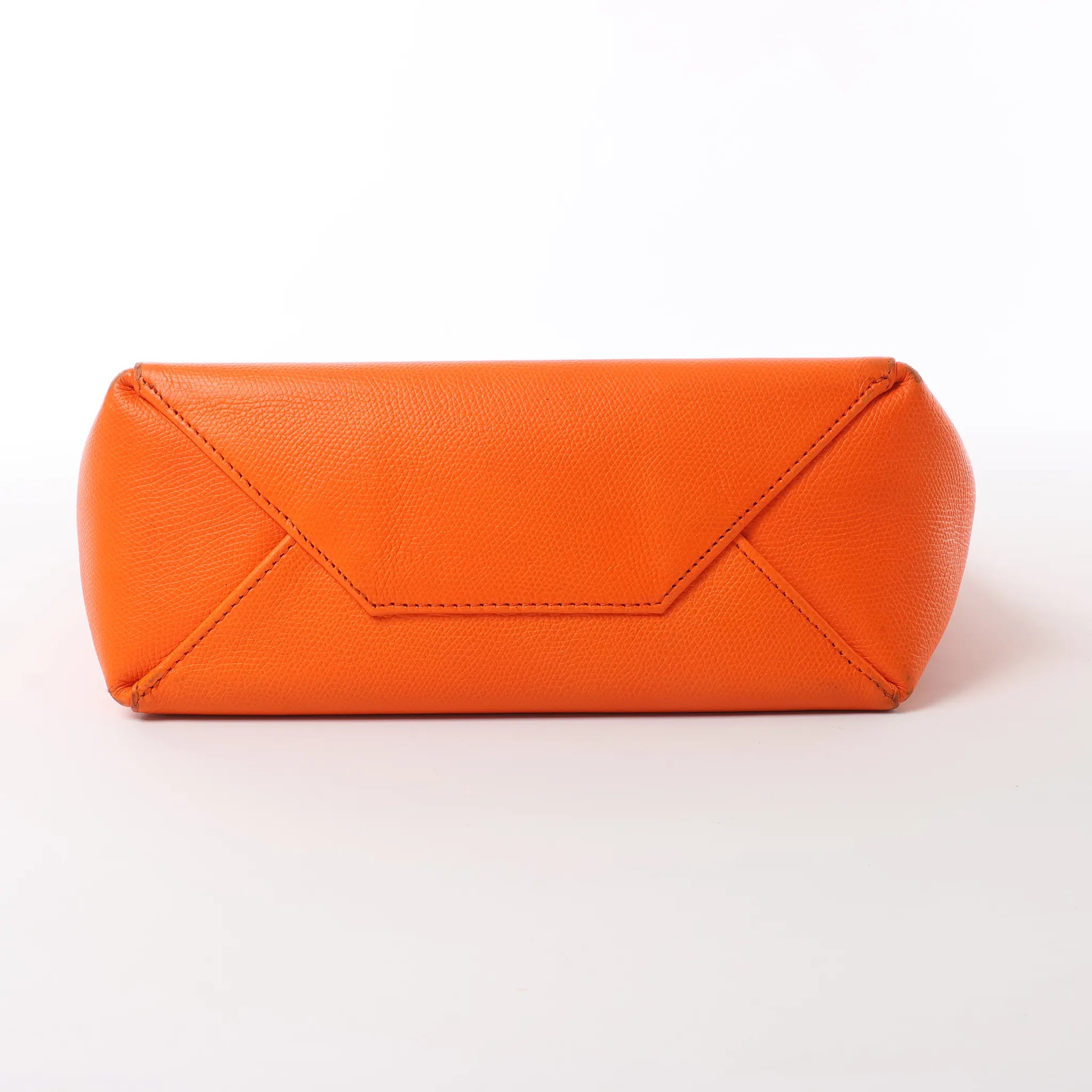 CELINE Cabas Vertical Small Leather 2Way Handbag in Orange