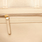CELINE Cabas Vertical Small Leather Handbag in Beige