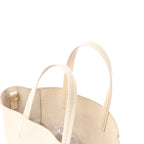 CELINE Cabas Vertical Small Leather Handbag in Beige