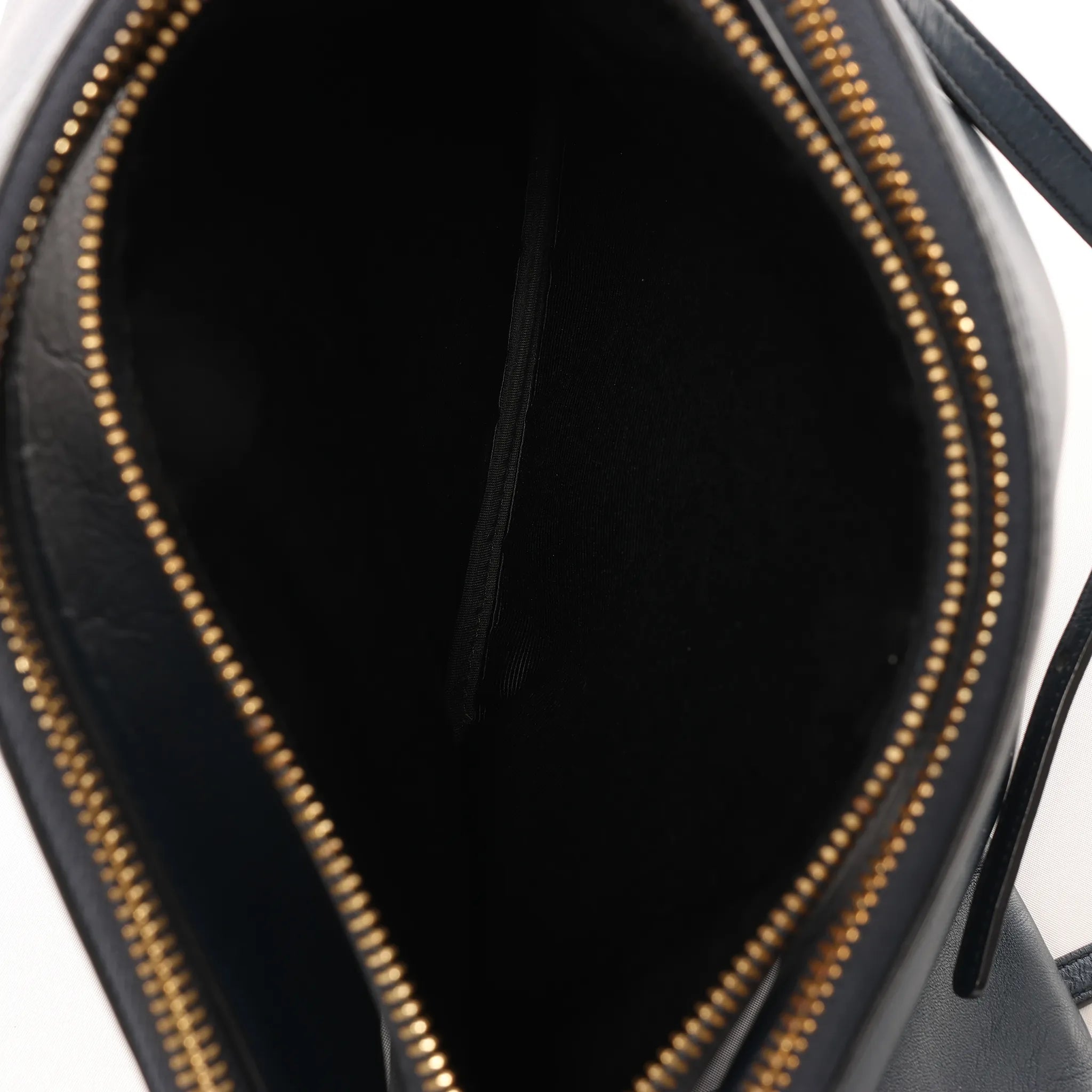 Celine Trio Large Leather Crossbody bag in Navy Blue