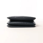 Celine Trio Large Leather Crossbody bag in Navy Blue