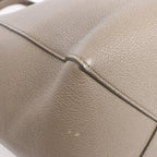 Celine Cabas Phantom Medium Leather Shoulder Bag in Taupe