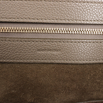 Celine Cabas Phantom Medium Leather Shoulder Bag in Taupe