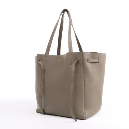 Celine Cabas Phantom Medium Leather Shoulder Bag in Taupe