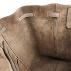 Celine Cabas Phantom Medium Leather Shoulder Bag in Taupe
