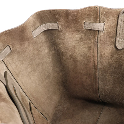 Celine Cabas Phantom Medium Leather Shoulder Bag in Taupe