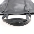 Celine Cabas Phantom Medium Leather Shoulder Bag in Black