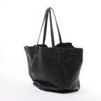 Celine Cabas Phantom Medium Leather Shoulder Bag in Black