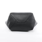 Celine Cabas Phantom Medium Leather Shoulder Bag in Black