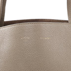 Celine Cabas Phantom Medium Leather Shoulder Bag in Taupe