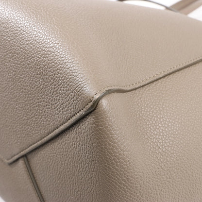 Celine Cabas Phantom Medium Leather Shoulder Bag in Taupe