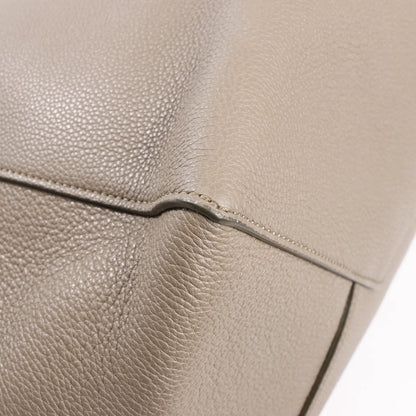 Celine Cabas Phantom Medium Leather Shoulder Bag in Taupe