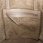 Celine Cabas Phantom Small Leather Shoulder Bag in Taupe