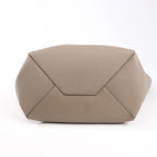 Celine Cabas Phantom Small Leather Shoulder Bag in Taupe