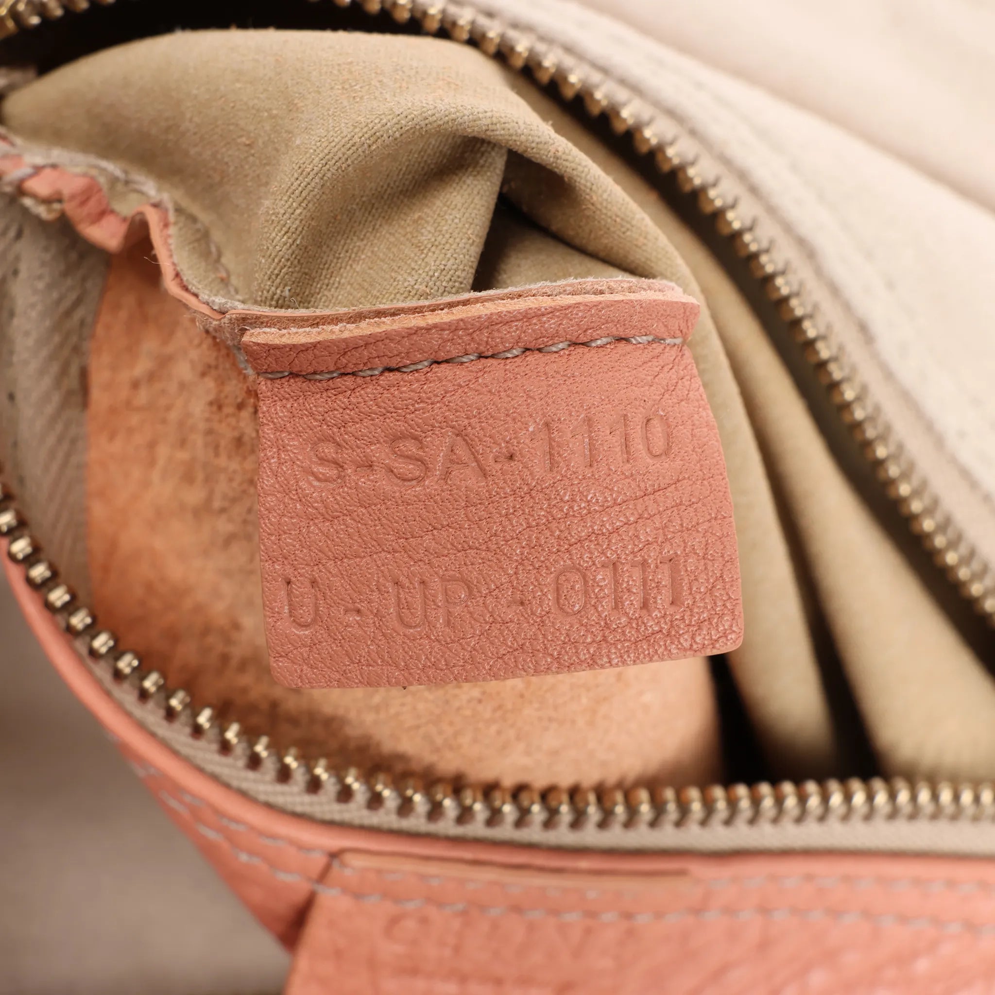 CELINE Luggage Micro Leather Handbag in Pink