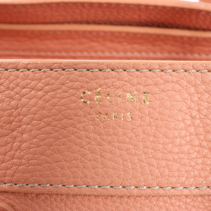 CELINE Luggage Micro Handtasche aus Leder in Rosa