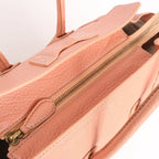 CELINE Luggage Micro Leather Handbag in Pink