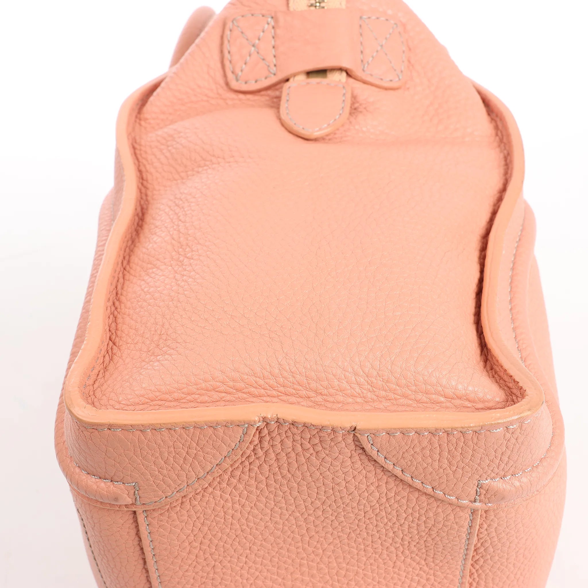 CELINE Luggage Micro Leather Handbag in Pink