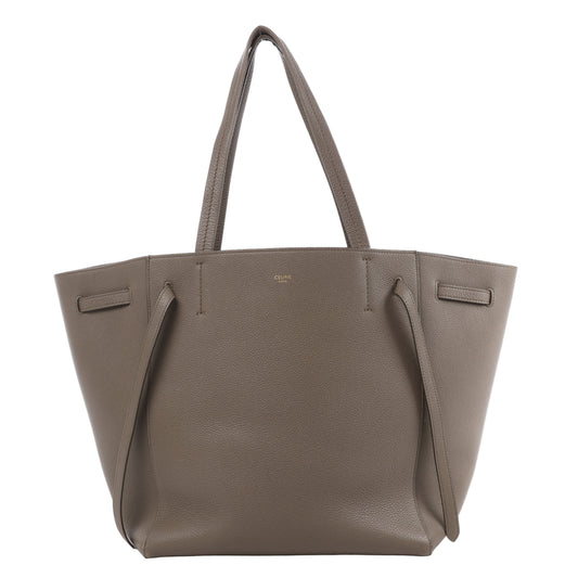 Celine – Cabas Phantom – Kleine Schultertasche aus Leder in Taupe