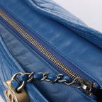 Chanel Gabrielle Doo Chanel Vintage calf Chain Shoulder Bag Blue Gold x Silver Metal Fittings 27113839