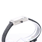 Chanel Boyfriend H6955 KTF95332 SS & Leather QZ Silver-Face Watch