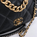 Chanel Chanel 19 Large Leather Chain Shoulder Bag in Black 30157954