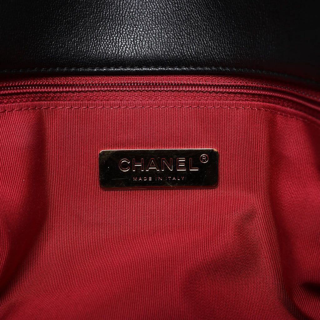 Chanel Chanel 19 Large Leather Chain Shoulder Bag in Black 30157954