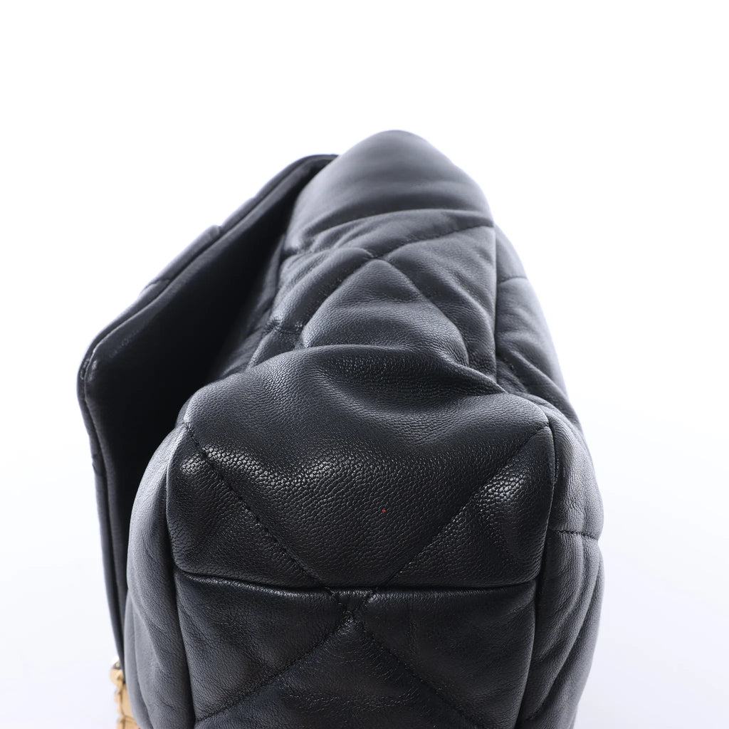 Chanel Chanel 19 Large Leather Chain Shoulder Bag in Black 30157954