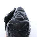 Chanel Chanel 19 Large Leather Chain Shoulder Bag in Black 30157954