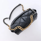 Chanel Chanel 19 Large Leather Chain Shoulder Bag in Black 30157954