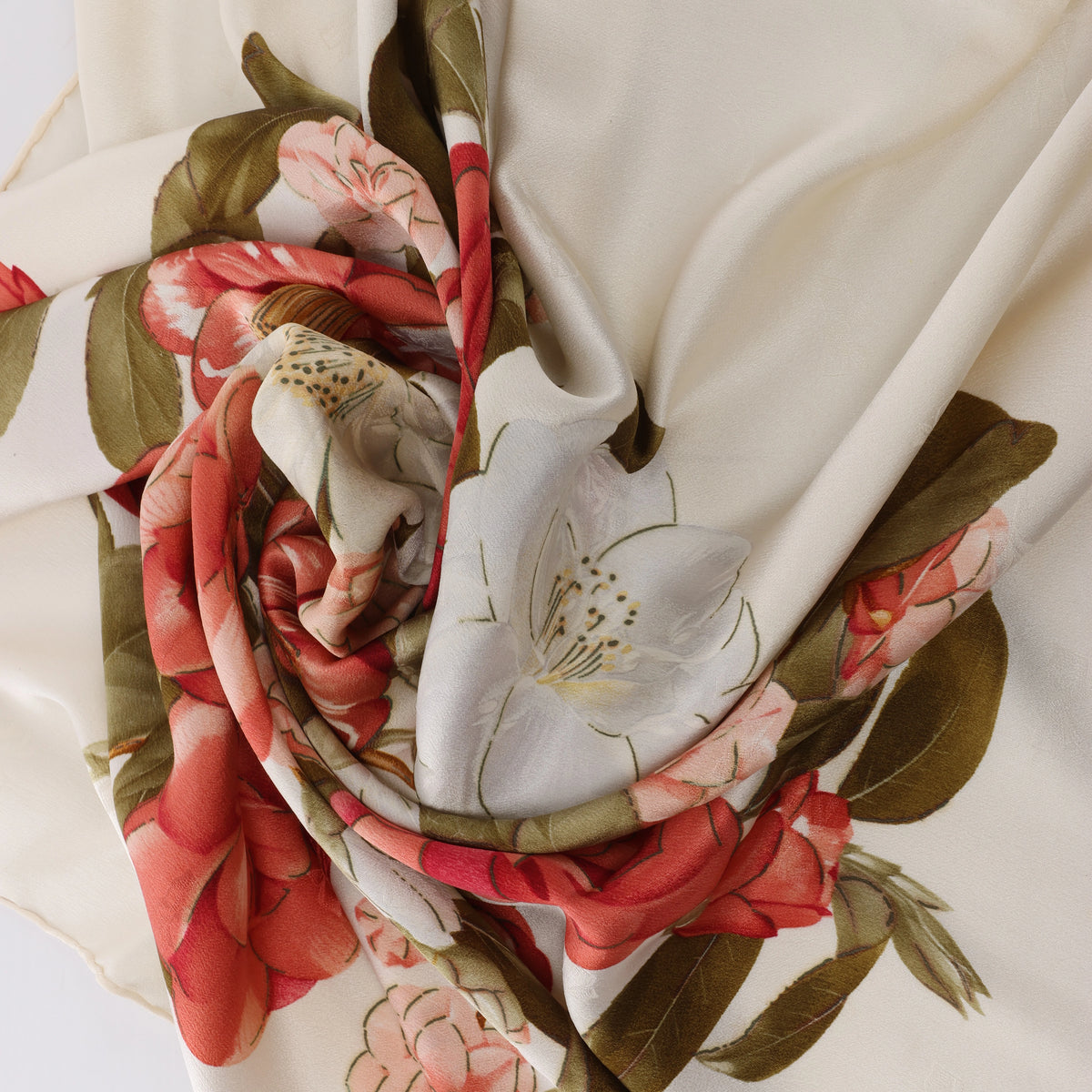 Pañuelo Hermès Carré 90 "PAVOIS" 100% seda en amarillo