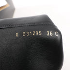 Chanel Coco Mark Chain 15B Suede Long Boots in Black G31295, Size 36 EU