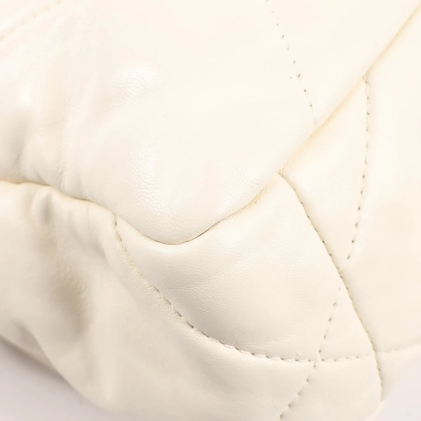 Chanel Chanel 19 Leather Quilted Chain 2Way Handbag in Ecru