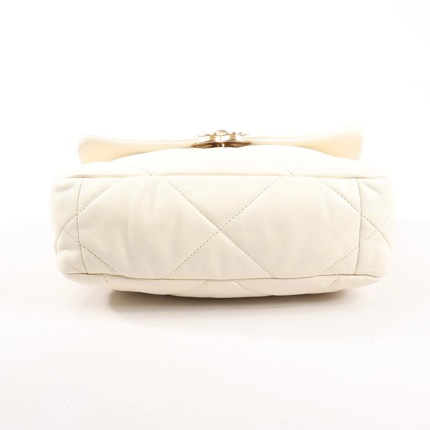 Chanel Chanel 19 Leather Quilted Chain 2Way Handbag in Ecru