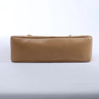 Chanel Chevron Leather Chain Shoulder Bag in Beige