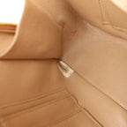 Chanel Chevron Leather Shoulder bag in Beige 1881694