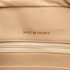 Chanel Chevron Leather Shoulder bag in Beige 1881694